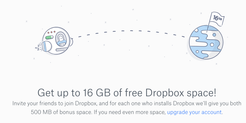 How Dropbox encouraged referrals