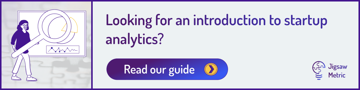 Banner image linking to a guide on startup analytics