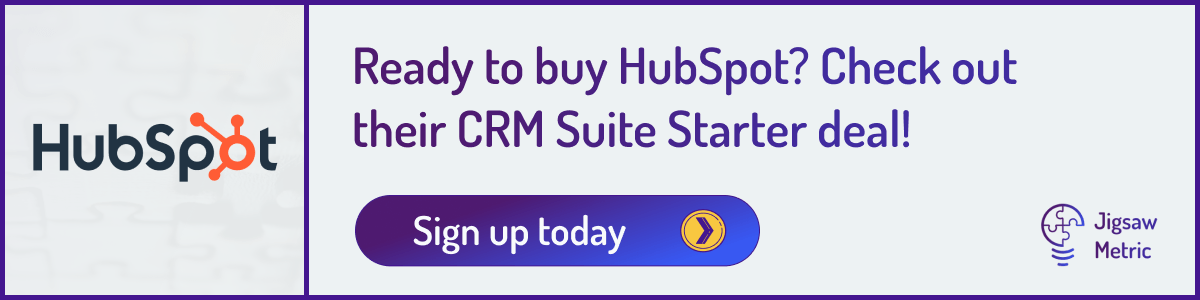 Sign up to HubSpot