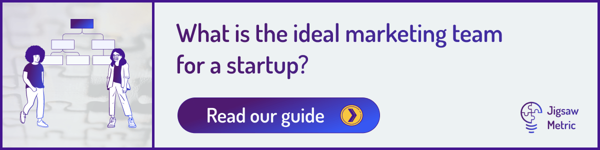 Banner image linking to an article on startup marketing team structures