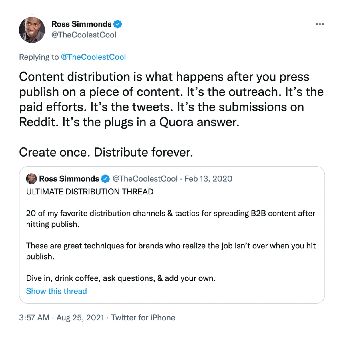 Ross Simmonds on content distribution tactics
